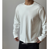 德绒打底tee弹力卫衣长袖 Dralon胶原蛋白 纯色加厚T恤纯色