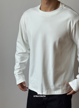 XY 【Dralon胶原蛋白】德绒打底tee弹力卫衣长袖纯色加厚T恤纯色