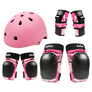 轮滑护具头盔套装滑板专业防护全套装备成人儿童骑行骑车护膝溜冰
