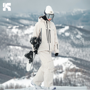 酷峰滑雪服套装女男新款专业冬雪衣雪裤上衣单板双板装备外套防水