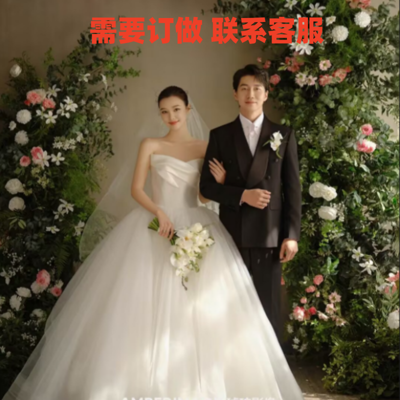 1影楼新款婚纱照背景结婚照背景墙结婚道具