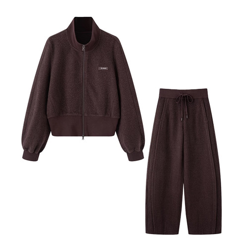 【清仓特价NO退换】新款时尚百搭宽松显瘦休闲外套裤子套装女