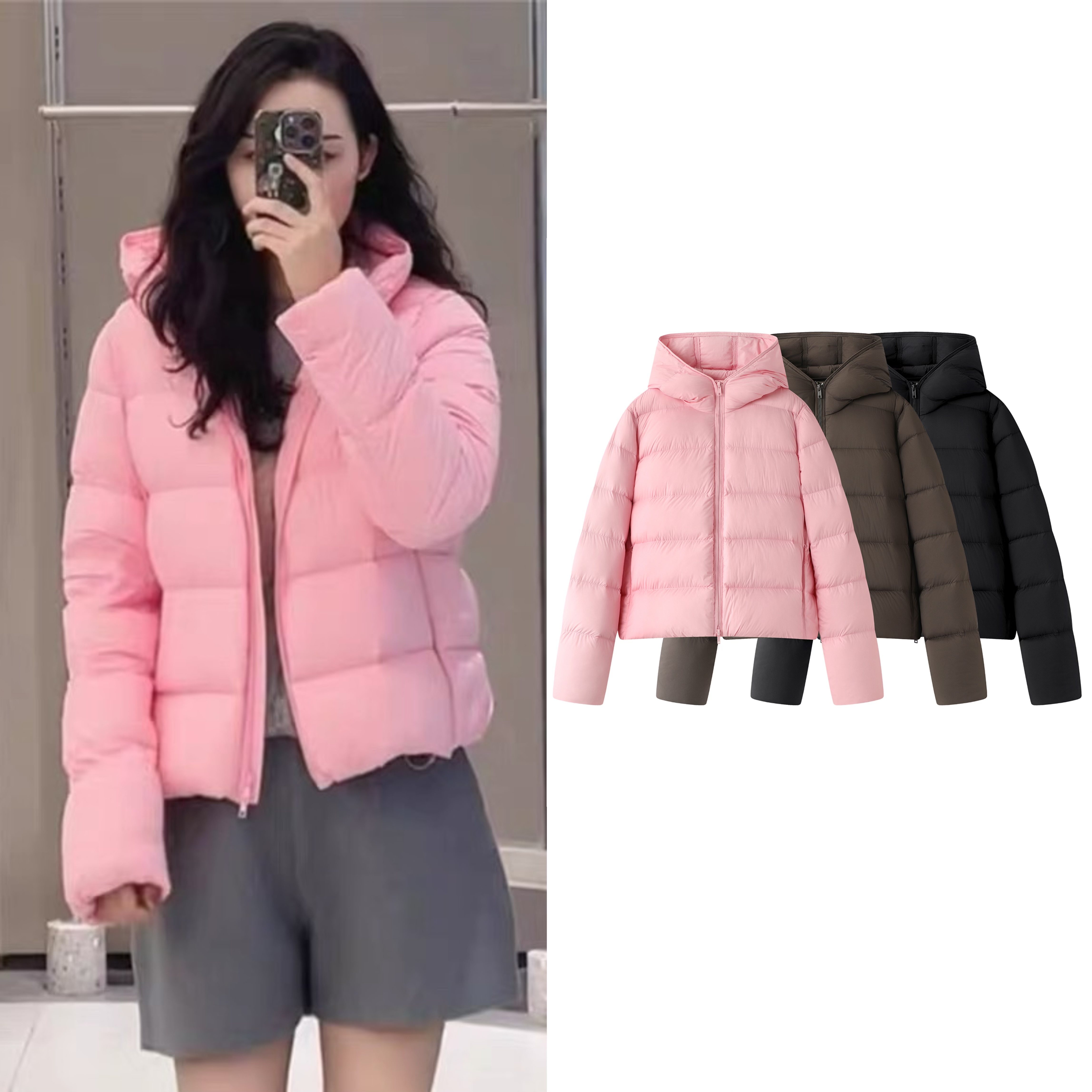 【清仓特价NO退换】冬季新品百搭连帽短款羽绒服女保暖简约外套,女装/女士精品,羽绒服,淘宝优惠券,粉丝福利购,淘宝优惠卷