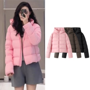 清仓特价 百搭连帽短款 NO退换 新品 羽绒服女保暖简约外套 冬季