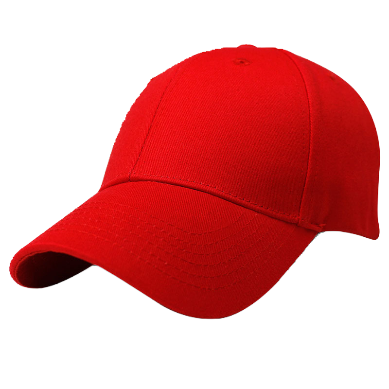 新款春夏秋冬季棒球帽男士防晒遮阳帽休闲时尚潮流出游红色鸭舌帽