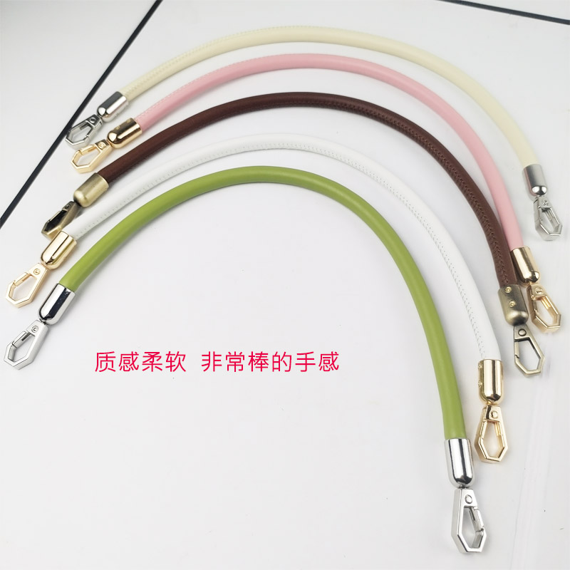 8MM圆皮绳包带提手超纤带子单肩斜跨腋下包编织包托特包退换带子