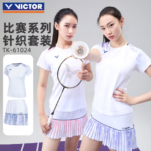 victor威克多胜利羽毛球服套装女短袖裙裤2026新款正品速干运动服