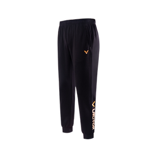 VICTOR/威克多羽毛球服训练系列针织运动束口胜利黑色长裤P-40802