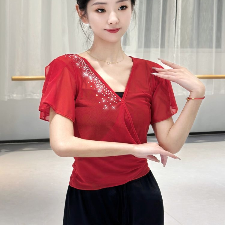 古典舞纱衣舞蹈服身韵练功服