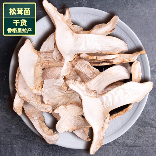 云南特产新鲜松茸干片自然
