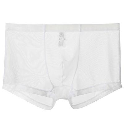 Fully transparent men's sexy underwear全透明男士性感平角内裤