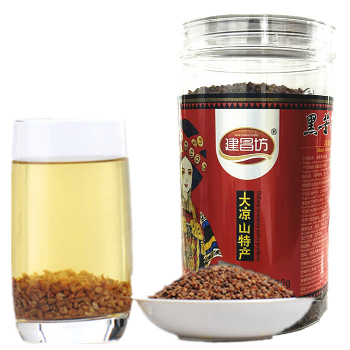 建昌坊黑苦荞全胚茶500g苦荞麦香茶粗粮冲泡饮品茶叶四川西昌特产