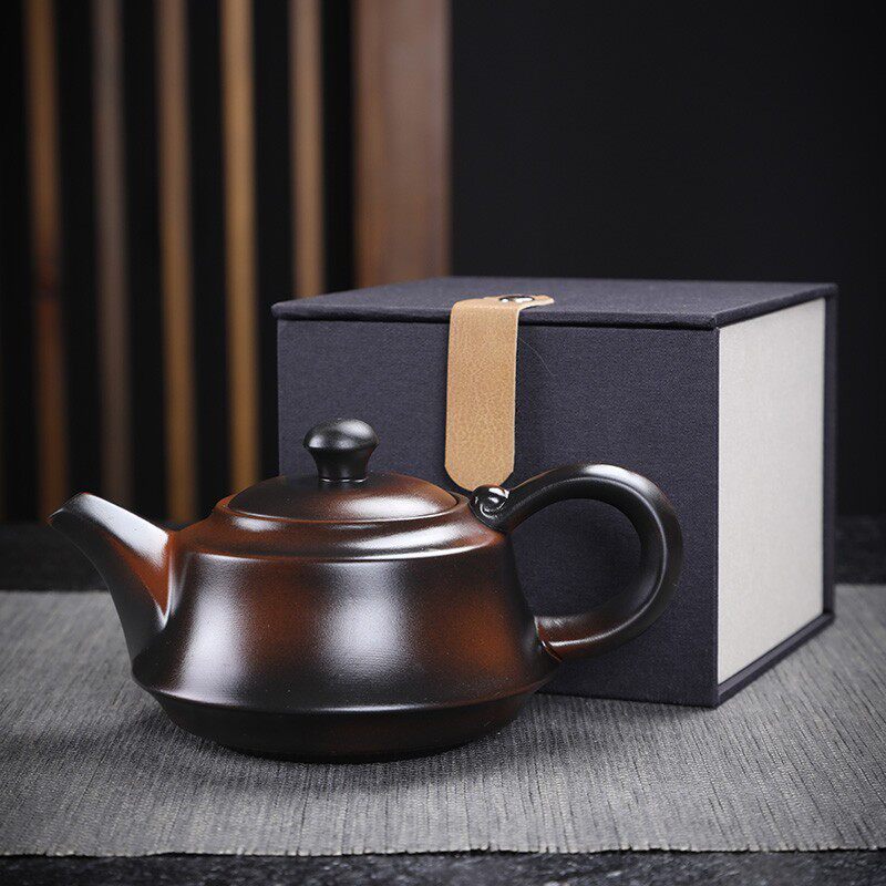 原矿茶壶建水紫陶茶壶茶具大容量泡茶壶家用紫砂壶泡茶专用泡茶壶
