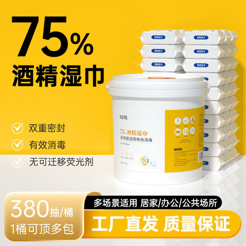 佳燕75%酒精消毒湿巾380抽