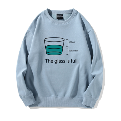 杯子唯物空想虚无外套圆领卫衣