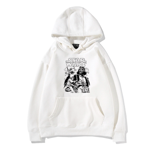 STAR WARS星球大战周边星战连帽卫衣达斯维达原力光剑长袖外套潮