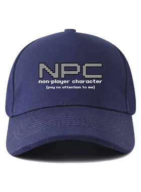 NPC道具合成创意游戏男女学生休闲运动遮阳帽子定制鸭舌帽棒球帽