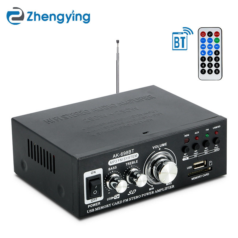 新款蓝牙型功放插卡U盘收音直流12V220V功放机AMPLIFIER