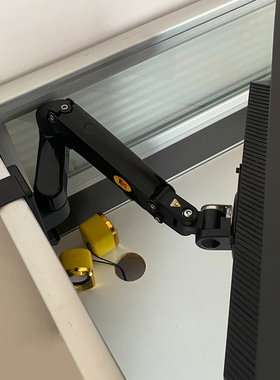 电脑显示器转角支架工位屏风拐角挂架显示屏幕转角处辅助架高档