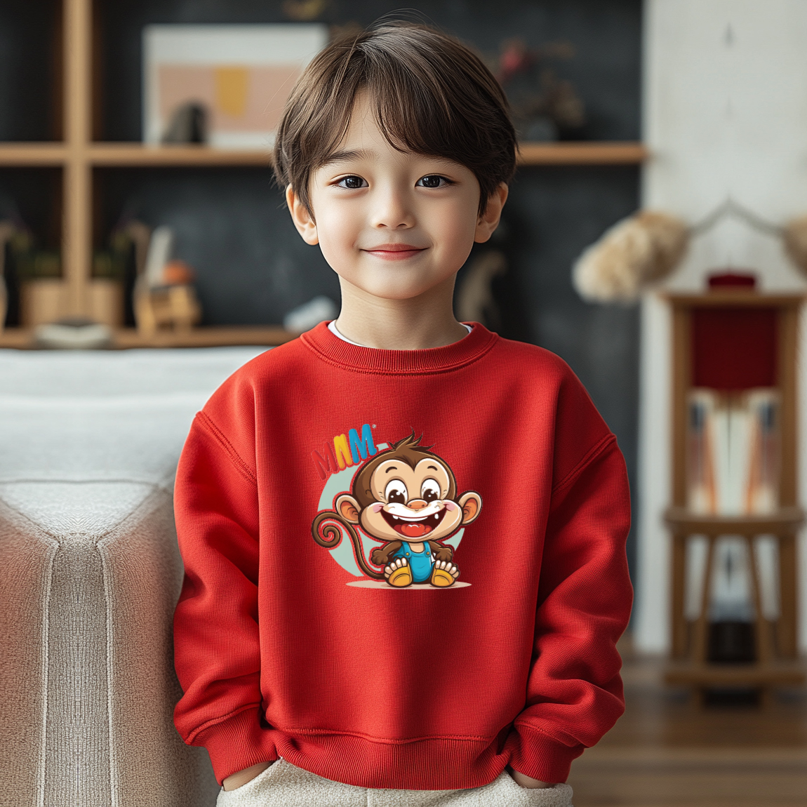 秋冬男童女童卡通生肖猴悟空卫衣