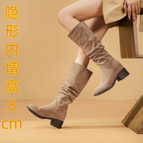 2025新款长筒骑士靴小码百搭长靴