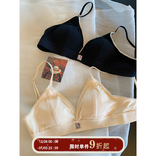 亲肤透气聚拢美背文胸 薄款 馨帮帮Bra 甜美蕾丝边三角杯内衣女夏季