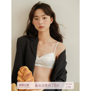 馨帮帮Bra 缎面小胸聚拢上托内衣无钢圈舒适柔软胸罩美背文胸女