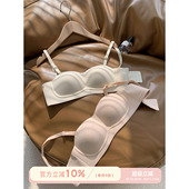 馨帮帮Bra 两穿内衣女无肩带软支撑防滑防下垂小胸聚拢文胸 抹胸式