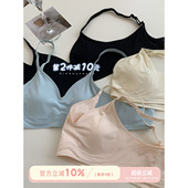 馨帮帮Bra 无痕防凸点兔耳杯内衣女小胸聚拢胸罩轻薄透气显小文胸