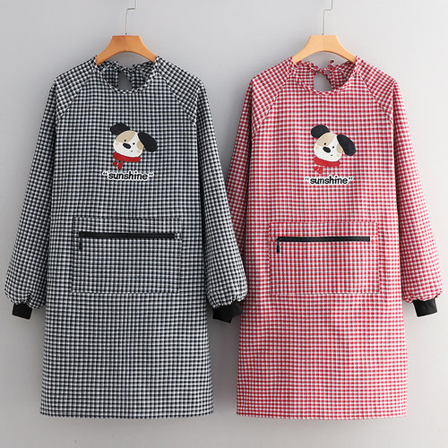 防污长袖围裙做饭餐饮专用工作服