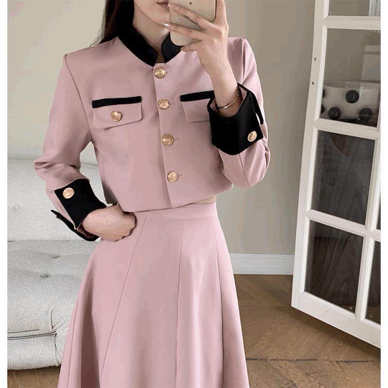 法式小香风名媛气质两件套2024秋冬新款短外套半身长裙时尚套装女,女装/女士精品,时尚套装,淘宝优惠券,粉丝福利购,淘宝优惠卷