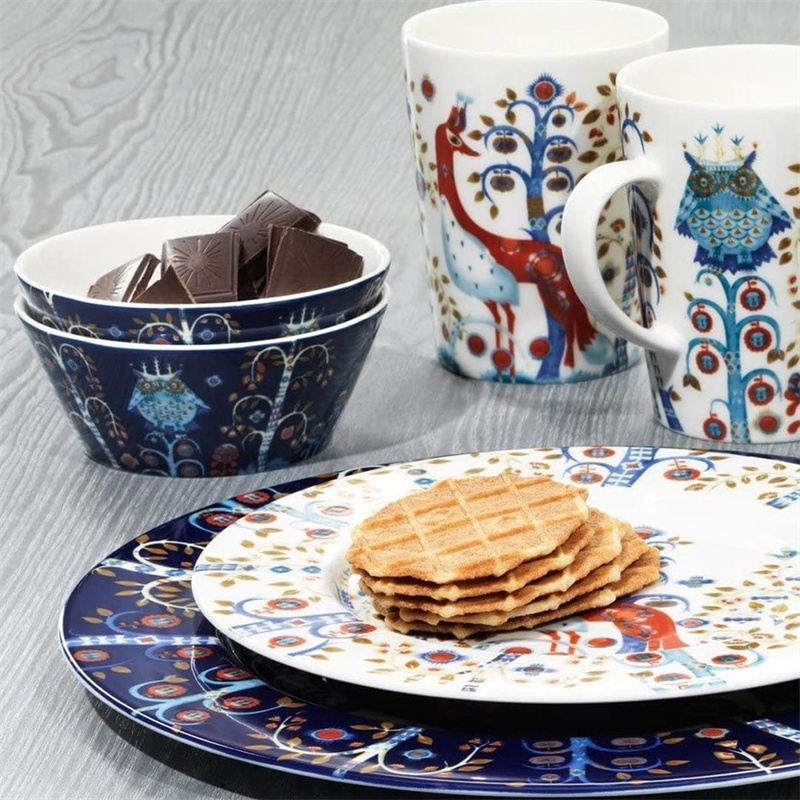 芬兰Iittala Taika魔幻森林咖啡杯盘碟碗套装陶瓷马克杯北欧正品