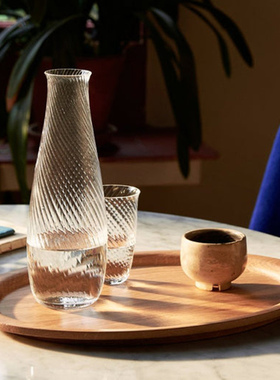 新品 丹麦&Tradition实木托盘茶盘橡木胡桃木收纳圆形北欧Collect