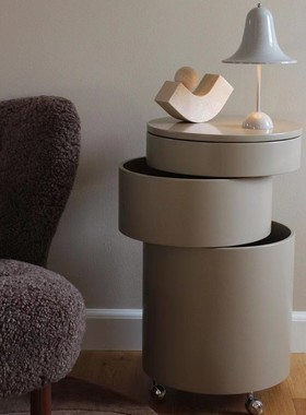 现货 丹麦Verpan barboy餐边柜边几边桌斗柜收纳储物旋转移动滚轮