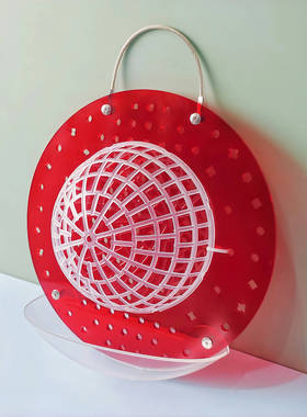 [透红色大号定植板]球兰蝴蝶兰鹿角蕨种植板挂板植亚克力自吸水