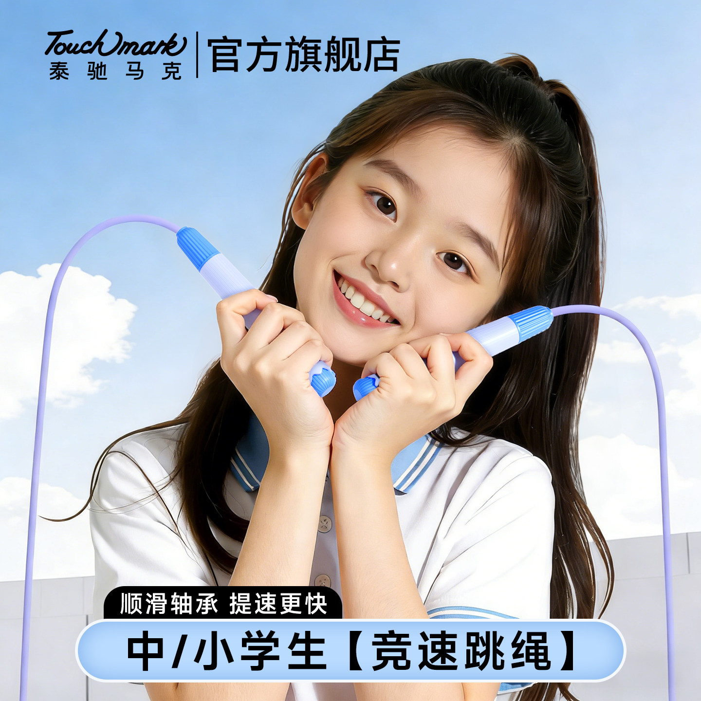 泰驰跳绳儿童小学生专用轴承竞速跳绳中考考试提速专业绳子不打结