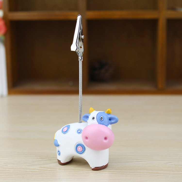 萌系小动物便签夹 照片夹 留言夹 可爱桌面小摆件6款