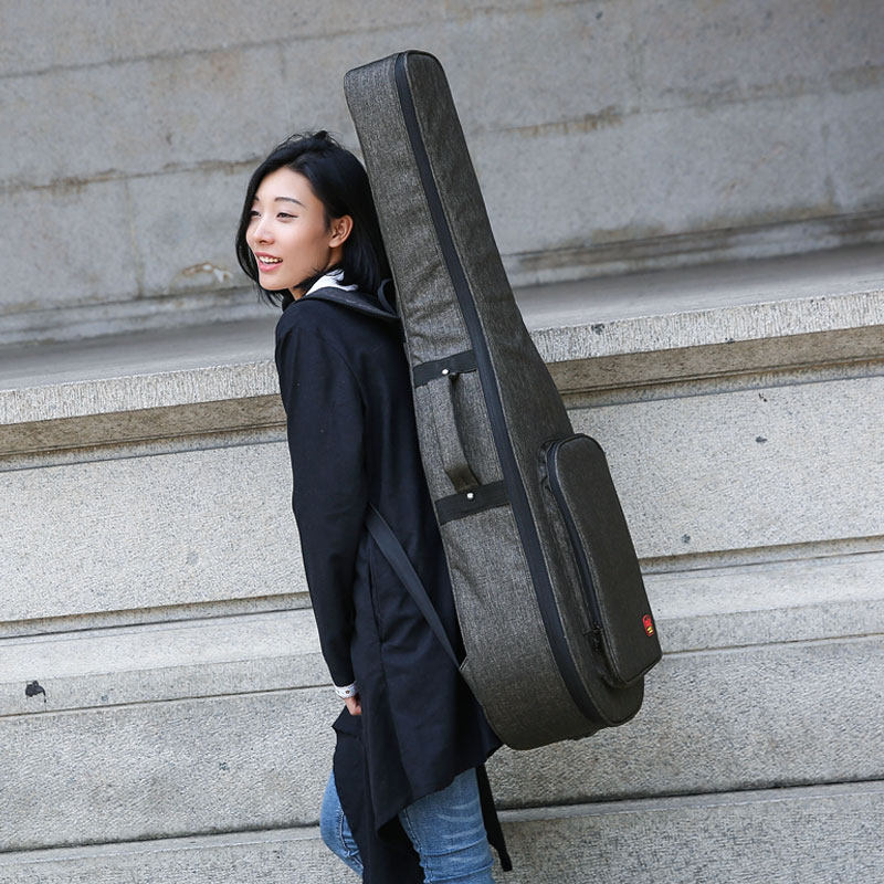 吉他包加厚加棉民谣古典39寸40寸41寸男女双肩背包防水