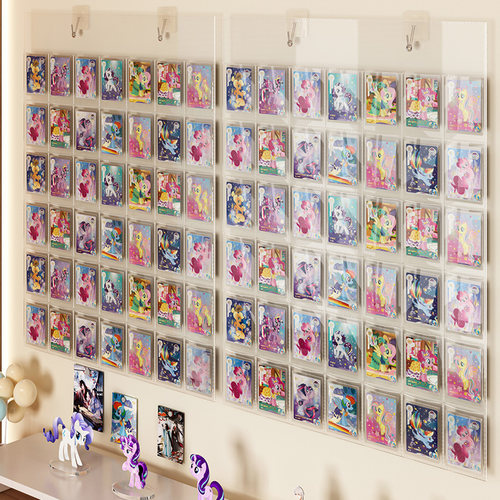 卡片展示挂袋防尘透明挂墙式