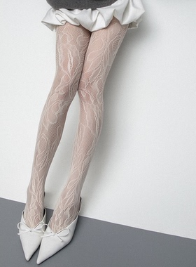 SS2L复古繁花性感蕾丝连裤袜y2k千禧辣妹个性镂空网袜显瘦丝袜女