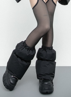 SS2L原创新款秋冬抗寒加厚加棉抓绒保暖显高显瘦雪地靴腿套袜套女