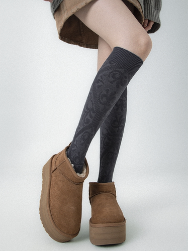 秋冬塑性美腿高筒少女小腿袜JK