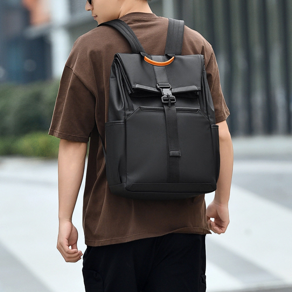 新款休闲背包可扩容两用包大学生书包多功能商务双肩包男士电脑包