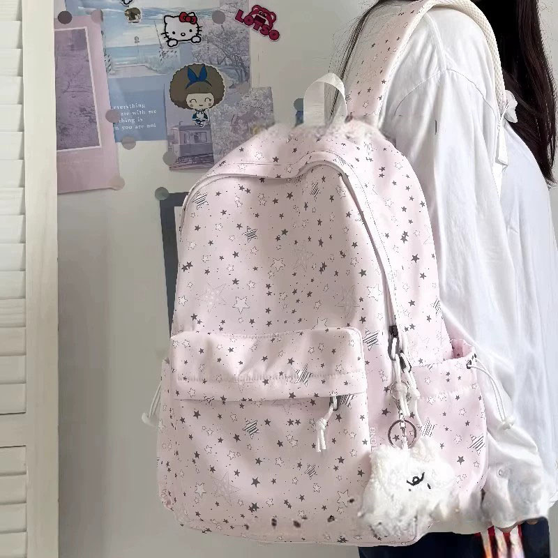 书包初中生女高中生韩版小众ins背包大学生电脑包轻便出行双肩包