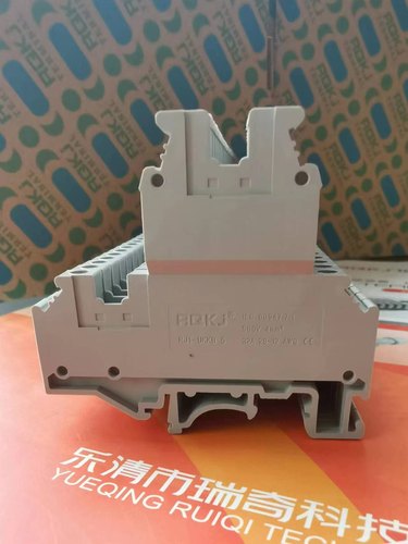 【瑞奇品牌直销】RJ-UKKB5-GL双层接线端子4平方/铜件钢螺/V0阻燃