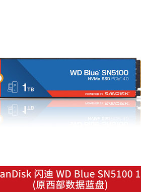 SanDisk/闪迪SN5100 1T蓝盘国行正品 全新盒装游戏台式机固态硬盘