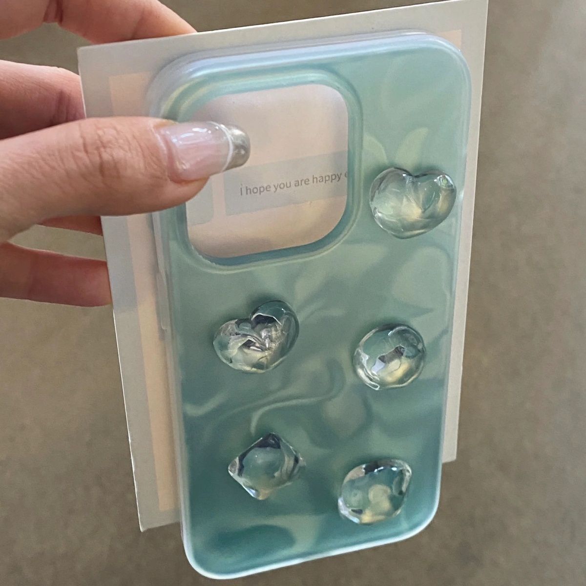 水波纹绿色爱心宝石适用iphone15promax手机壳高级感苹果14小众新款13promax硅胶女14pro保护套12防摔11全包