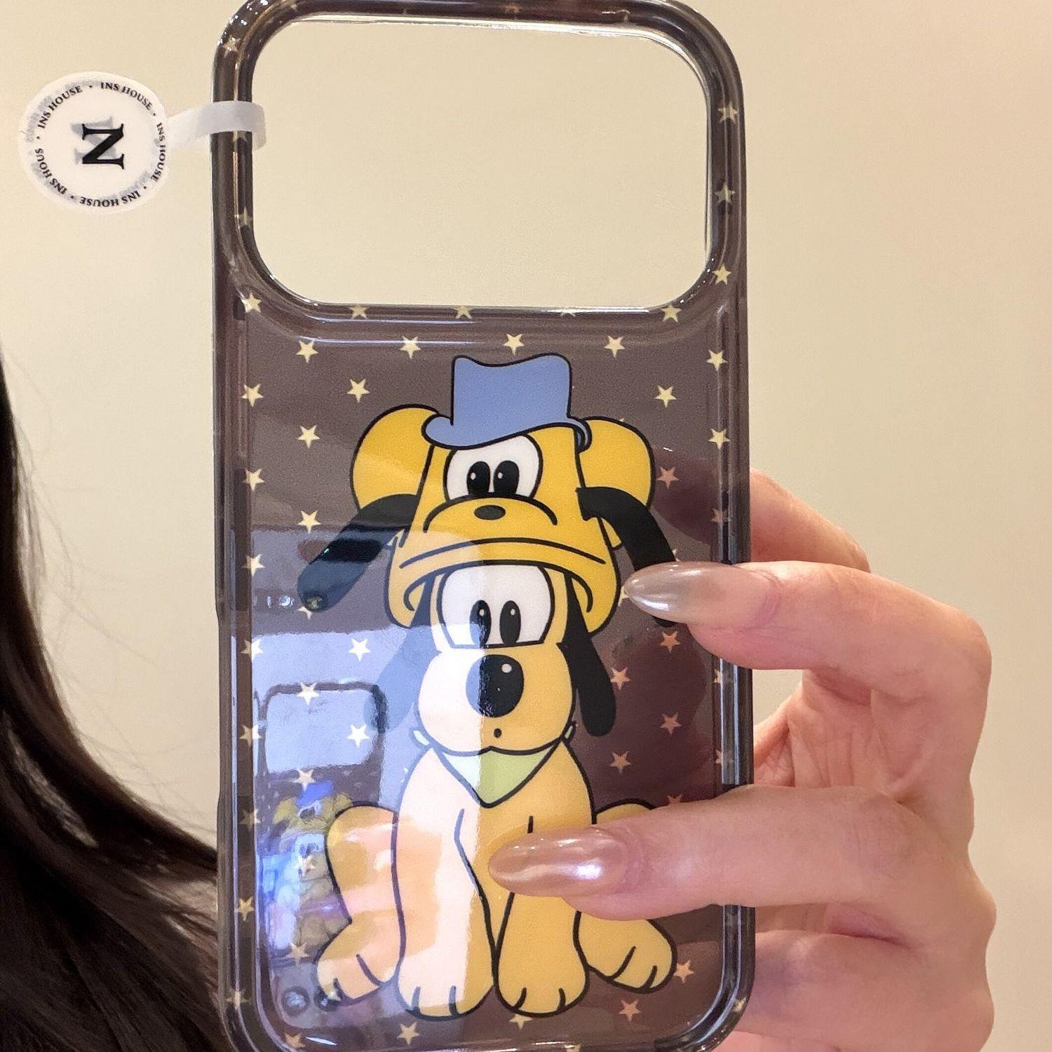 适用于iphone17promax手机壳卡通可爱16黄星戴帽子绿围兜布鲁托15童趣创意搞怪新款防摔保护壳