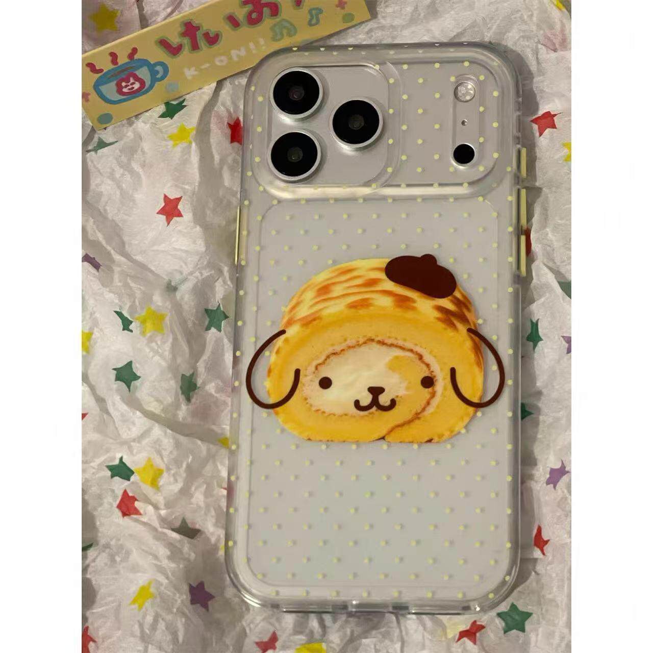 ins可爱虎皮蛋糕布丁狗适用iphone17promax新款苹果16手机壳15少女卡通日韩个性创意14防摔保护套