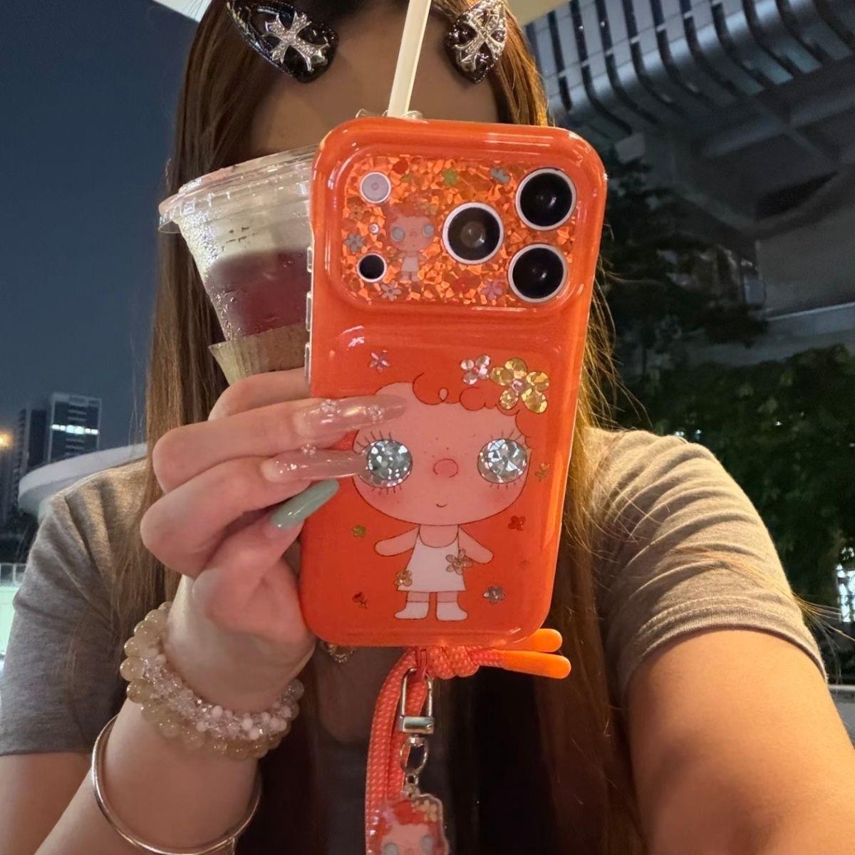 韩风白裙子小玉适用于18promax苹果17手机壳iPhone16全包边女款iPhone15防摔保护套14个性13promax小众